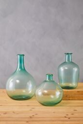 Orsina Blue Glass Vase, Minimalist Small Flower Vase, Decorative Glass Vase, Flower Vase for Home - thumbnail 3