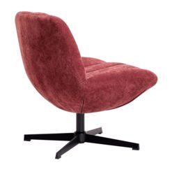 Nordlys Swivel Scandinavian Design Armchair in Red - thumbnail 9