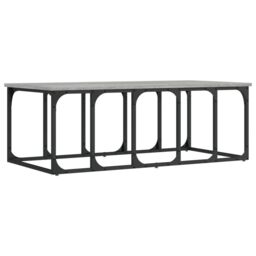 Berkfield Home Coffee Table Grey Sonoma 100x50x35.5 cm Engineered Wood - thumbnail 2