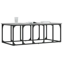 Berkfield Home Coffee Table Grey Sonoma 100x50x35.5 cm Engineered Wood - thumbnail 3