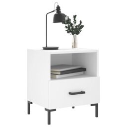 Berkfield Home Bedside Cabinets 2 pcs White 40x35x47.5 cm Engineered Wood - thumbnail 4
