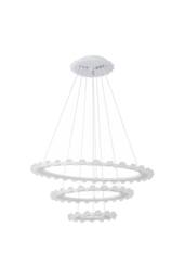 Living and Home Modern LED Pendant Light Chandelier in Silver - thumbnail 5