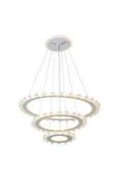 Living and Home Modern LED Pendant Light Chandelier in Silver - thumbnail 2