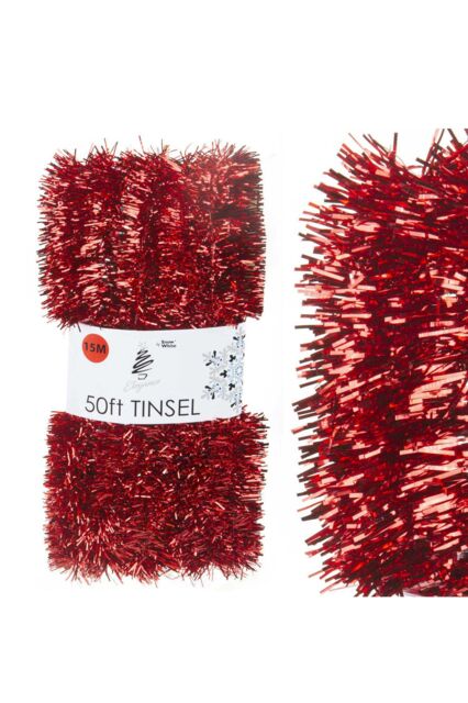 VFM e-Store Christmas Tinsel Decorations in Red - image 1
