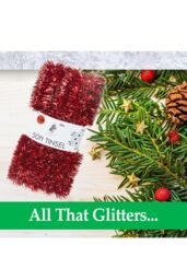 VFM e-Store Christmas Tinsel Decorations in Red - thumbnail 2