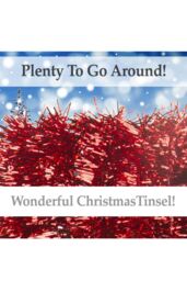 VFM e-Store Christmas Tinsel Decorations in Red - thumbnail 3