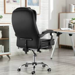 EONLION Office Chair Gaming PC Computer Executive Swivel in Black - Size: 100 cm - thumbnail 3