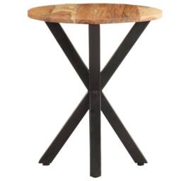 Berkfield Home Side Table 48x48x56 cm Solid Acacia Wood in Brown - Size: 48 x 48 x 56 cm - thumbnail 2