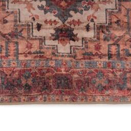 Kukoon Scarlet Distressed Soft Pile Living Room Area Rug Bedroom Floor Mat in Burgundy - Size: 160 cm x 230 cm - thumbnail 7