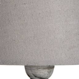 Lemon Pavilion Furniture and Decor Uthina Table Lamp - Linen/Wood - L30 x W30 x H53 cm - Beige/Stone in Stone - thumbnail 3