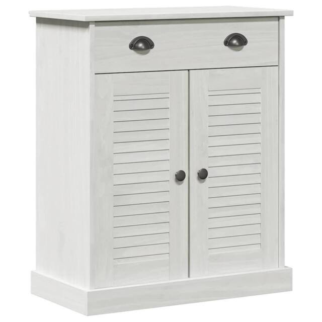 Berkfield Home Bathroom Cabinet White 68 x 34 x 80 cm Solid pine wood - image 1