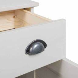 Berkfield Home Bathroom Cabinet White 68 x 34 x 80 cm Solid pine wood - thumbnail 9