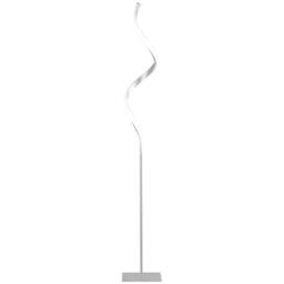 Kelvenix Modern Spiral Floor Lamp Dimmable Standing Lamp in Silver - thumbnail 1