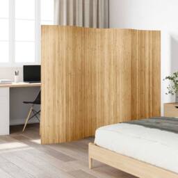 Berkfield Home Room Divider Bamboo 250x165 cm Natural in Beige - thumbnail 2