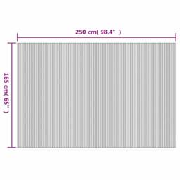 Berkfield Home Room Divider Bamboo 250x165 cm Natural in Beige - thumbnail 8