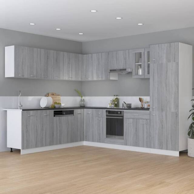 Berkfield Home Kitchen Cabinet Grey Sonoma 75, 5x75, 5x80, 5 cm Engineered Wood - image 1