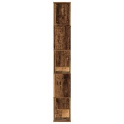 Berkfield Home Bookcase 5-Tier Old Wood 80.5x23.5x162.5 cm Engineered Wood in Brown - thumbnail 4