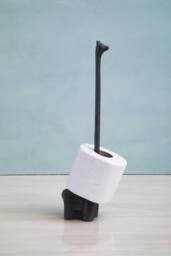 Orsina Fauna Llama Toilet Roll Holder, Cast Iron in Grey - thumbnail 4
