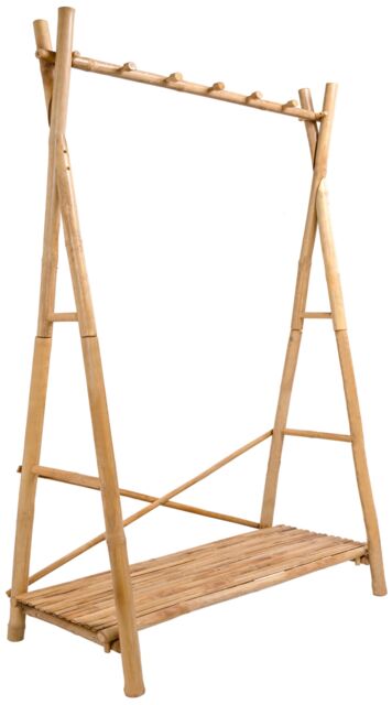 Nordlys Solid Bamboo Entryway Coat Rack in Brown - image 1