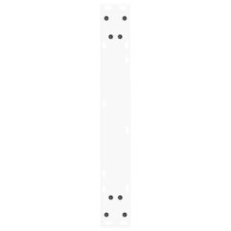 Berkfield Home Dining Table Legs V-Shape 3 pcs White 70x(72-73.3) cm Steel - thumbnail 7
