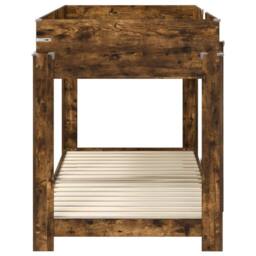 Berkfield Home Bunk Bed for Kids Smoked Oak 90 x 190 cm Engineered Wood in Brown - thumbnail 6