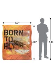 Top Gun: Maverick Born To Fly Silky Touch Super Soft Throw Blanket 152 X 127 cm in White - thumbnail 5