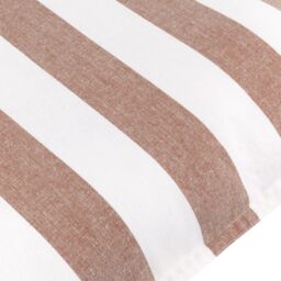 Yard Hayle 100% Cotton Striped Outdoor Cushion in Burnt Orange - Size: 50 cm x 50 cm - thumbnail 5