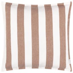 Yard Hayle 100% Cotton Striped Outdoor Cushion in Burnt Orange - Size: 50 cm x 50 cm - thumbnail 2