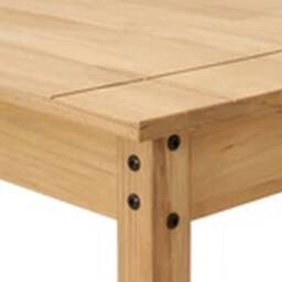EONLION 2 Seater Dining Set 2 Chairs & Table Solid Waxed Pine Furniture in Natural - thumbnail 4