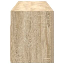 Berkfield Home Bathroom Wall Cabinet Sonoma Oak 100x25x30 cm Engineered Wood in Brown - Size: 100 x 25 x 30 cm - thumbnail 6