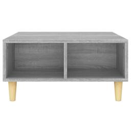 Berkfield Home Decorative Coffee Table Grey Sonoma 60x60x30 cm Engineered Wood - Size: 60 x 60 x 30 cm - thumbnail 4
