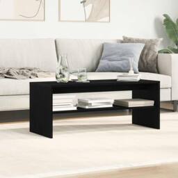 Berkfield Home TV Cabinet Black Oak 100x40x40 cm Engineered Wood - Size: 100 x 40 x 40 cm - thumbnail 3