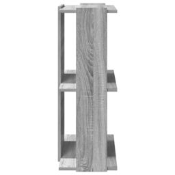 Berkfield Home Bookcase 3-Tier Grey Sonoma 60x30x80 cm Engineered Wood - Size: 60 x 30 x 80 cm - thumbnail 5