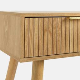 OHS Venice Console/Dresssing Table Engineered Wood Entryway Display Desk in Light Oak - thumbnail 5