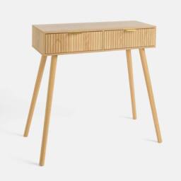 OHS Venice Console/Dresssing Table Engineered Wood Entryway Display Desk in Light Oak - thumbnail 2
