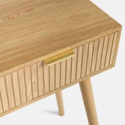 OHS Venice Console/Dresssing Table Engineered Wood Entryway Display Desk in Light Oak - thumbnail 4
