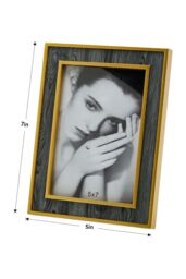 Living and Home Wood Photo Frame with Gold Trim - thumbnail 2