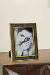 Living and Home Wood Photo Frame with Gold Trim - thumbnail 1