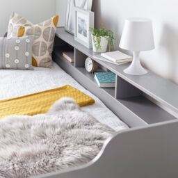 Rest Relax Trent Wooden Guest Single Bed in Grey - thumbnail 4