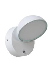 Lucide 'FINN' Modern Non Dimmable Day Night Sensor Stylish Outdoor Wall Light in White - thumbnail 2