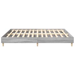 Berkfield Home Bed Frame without Mattress Grey Sonoma 160x200cm Engineered Wood - Size: 160x200 cm - thumbnail 6