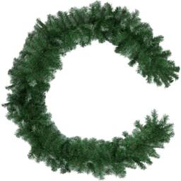 tectake Christmas Garland With Frosted Tips & Dense Needles, 270 Cm in Green - thumbnail 1