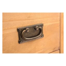 Cabinet Bits Lugo 3 Drawer Dressing Table Set Brass Drop Handle in Light Brown - thumbnail 5