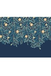 Origin Murals Cascading Rosehip Wall Mural in Teal - Size: W350 cm x H280 cm - thumbnail 2