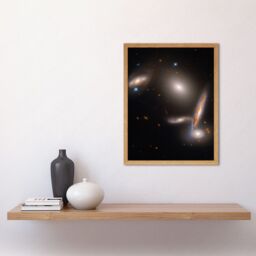 Artery8 Wall Art Print Hubble Space Astronomy Hickson Compact Group 40 A Cosmic Gravitational Dance Between Five Galaxies Isolated Spiral Elliptical - thumbnail 2