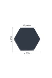 Living and Home 36Pcs DIY Mirror Wall Stickers Self-adhesive Hexagonal Acrylic Mirror Tiles in Silver - thumbnail 6