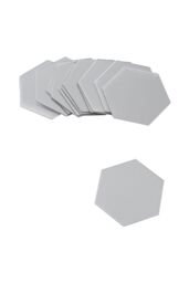 Living and Home 36Pcs DIY Mirror Wall Stickers Self-adhesive Hexagonal Acrylic Mirror Tiles in Silver - thumbnail 7