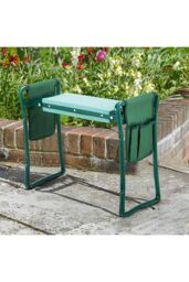 Living and Home Folding Garden Kneeling Stool with 2 Detachable Tool Bags in Green - thumbnail 4