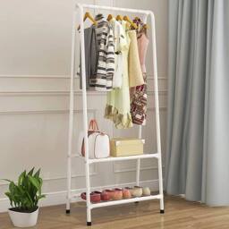 Kelvenix White Heavy Duty Metal Clothes Rail Hanging Rack