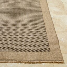 Livabliss Mirage-Cottage Tan Black Fringe Jute-Look In- & Outdoor Rug in Beige - Size: 120 cm x 170 cm - thumbnail 5
